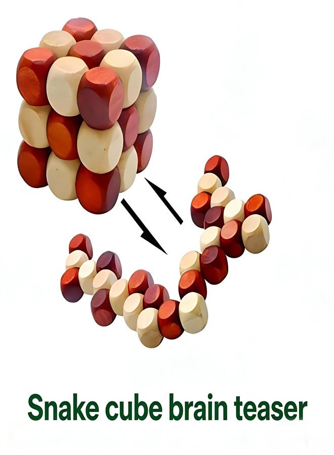 MAGIKON Brain Teaser Cube Puzzle Toy (Snake Cube)… - Image 5